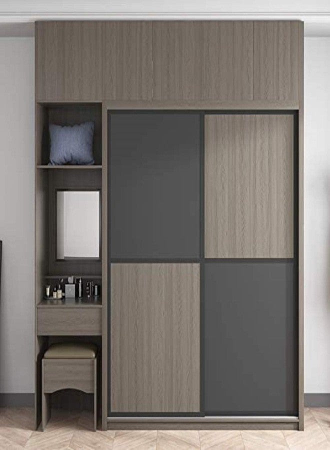 Fusion Graphix Matt Dark Grey Vinyl Contact Paper Decorative Self Adhesive Shelf Liner Waterproof Removable Peel and Stick Wallpaper for Bedroom Living Room Wall Décor (24x60 inch) - Image 4